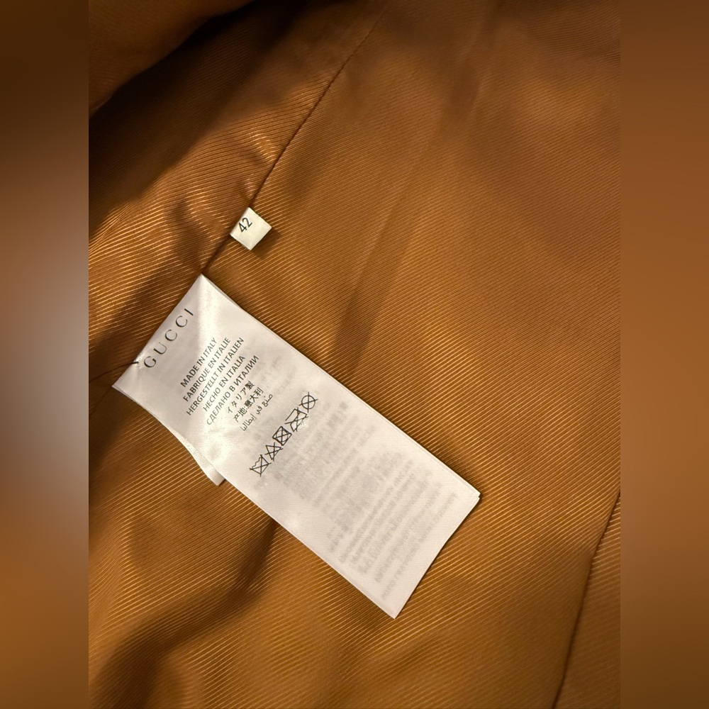 RARE ARCHIVAL Gucci Monogram Canvas and Leather Jacket - Picture 5 of 8
